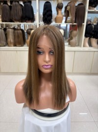 Luxury quality silk base scalp immitation wigs