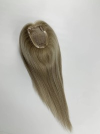 Remy human hair topper for hair salon