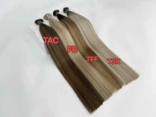Oem white hair extensions wholesale factory k tip hair extensions
