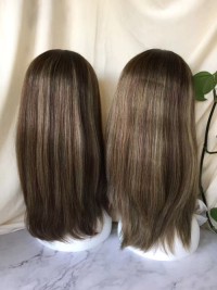 18inch long body wave high weight hair wig