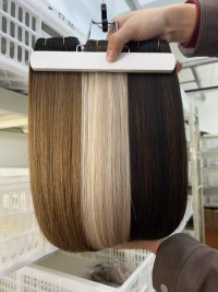 Custom logo 100% virgin remy hair for hair salon owners -Women hair extension manufacturer