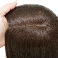 Scalp mimic human hair toppers