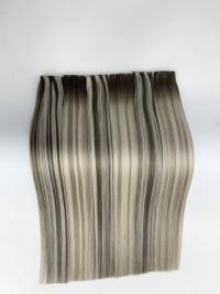 Virgin hair extension tape hair extension/hair bulk/kkeratin bonds cuticle ligned hair/hair bulk/skin weft hair