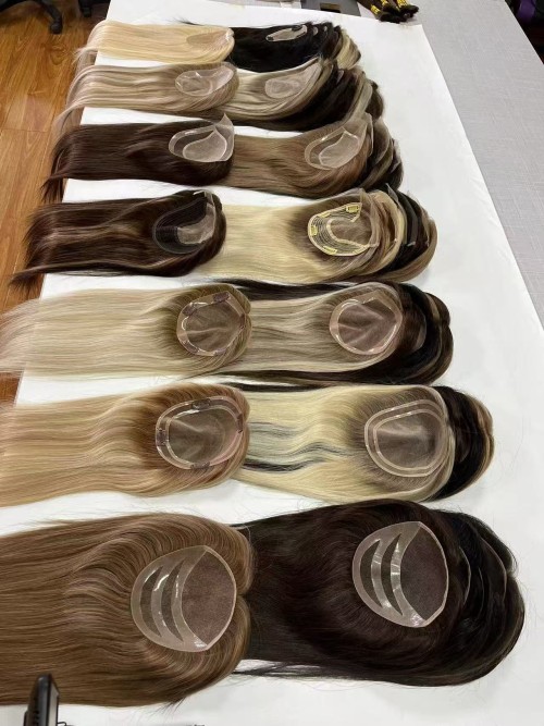 breathable human hair topper