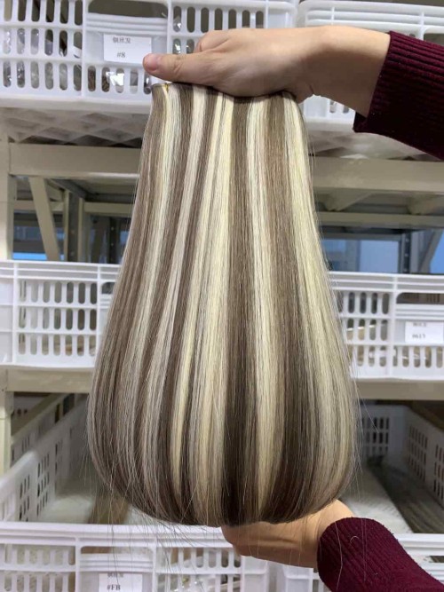 Premium Balayage Human Hair Weft Extensions for Professional Salons & Hair Brands