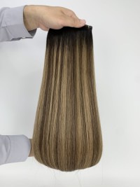 European hair extension genius weft with cuticle intact for salon