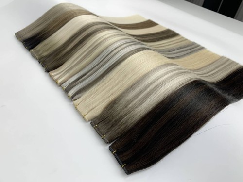genius weft hair extenion for eureapeah hair cuticle aligned