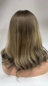 130-150% density blonde balayge wig Jewrish wig kosher wigs lace top wigs and silk base wigs